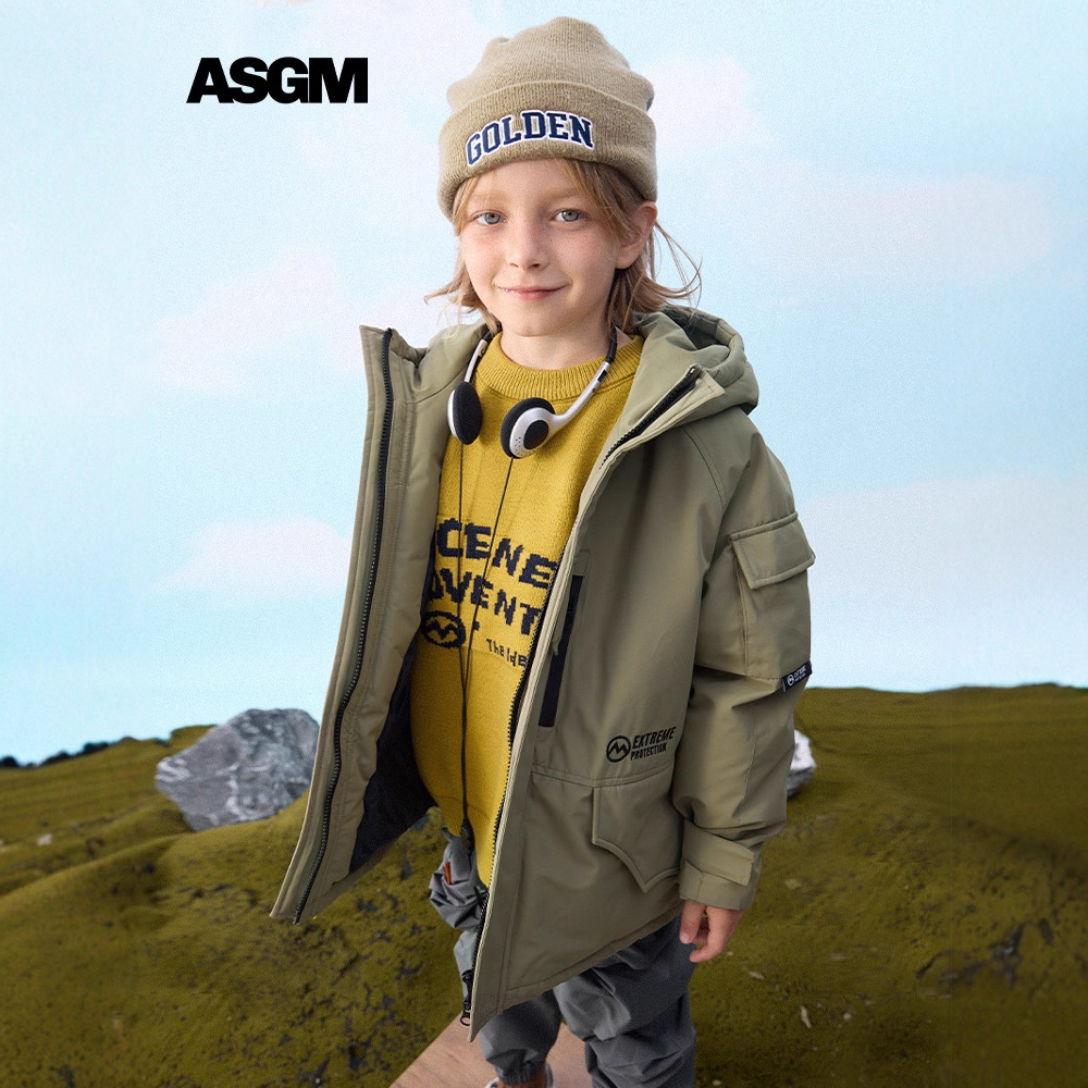 ASGM童装|儿童面包羽绒服男女童中大童2025冬新MQD马骑顿同款