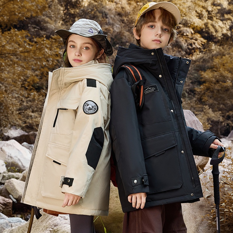 儿童羽绒服2025新款男女童中长款韩版中大童加厚童装外套