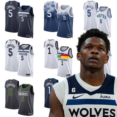 耐克爱德华兹森林狼球迷版球衣