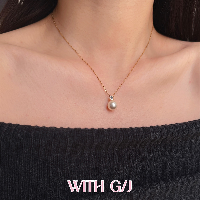 WITH GJ 经典戴妃 不褪色高亮珍珠项链女气质真多麻灰珍珠锁骨链,饰品/流行首饰/时尚饰品新,项链,淘宝优惠券,粉丝福利购,淘宝优惠卷