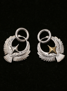 三沐饰家 Horizon Blue 迷你小鹰小鸽子吊坠925纯银鹰HB手工银饰