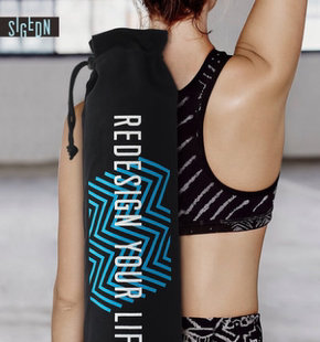 YOGAyoga|SIGEDN瑜伽垫专用字母背包帆布材质瑜伽垫收纳背包 袋子