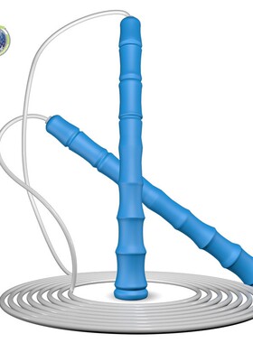 获冠户外健身休闲运动个人花样跳绳 比赛用白胶绳 花式短绳002