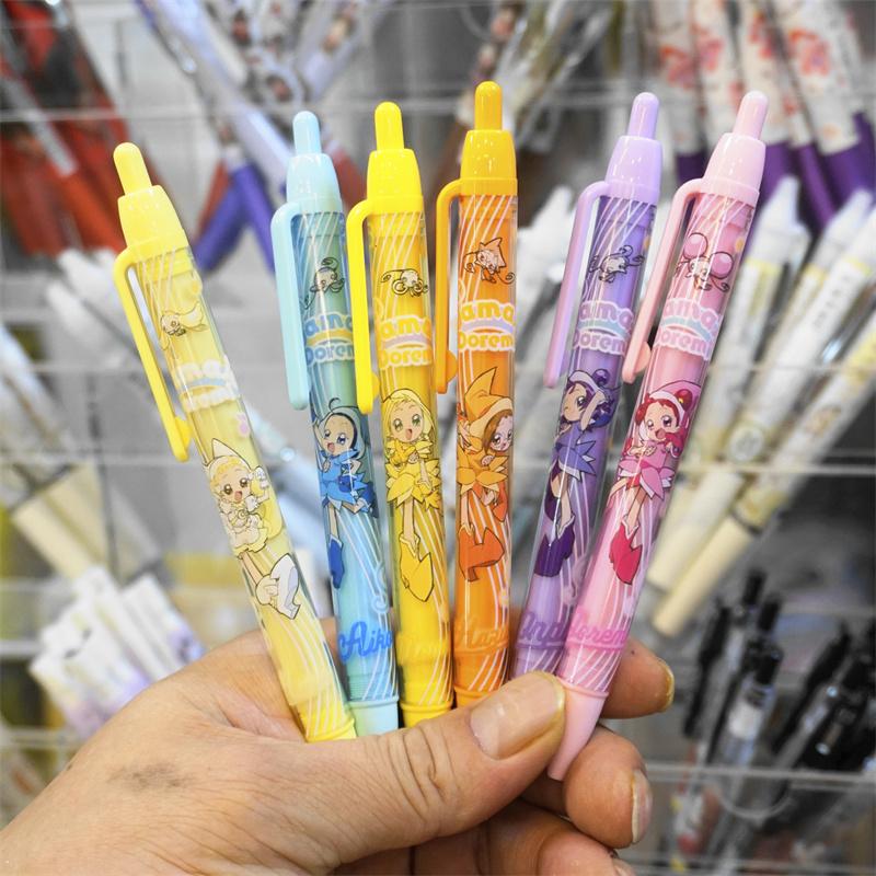 日本SUN-STAR太阳星动漫联名小魔女doremi限定0.7黑色中油笔