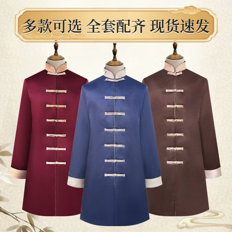 园吉福寿衣男士唐装纯棉寿服全套殡葬白事送老衣冲喜男寿衣顺丰