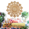Hand made Tapestries manual weave Tapestries India Imported Jute carpet Bohemia Northern Europe Simplicity circular carpet