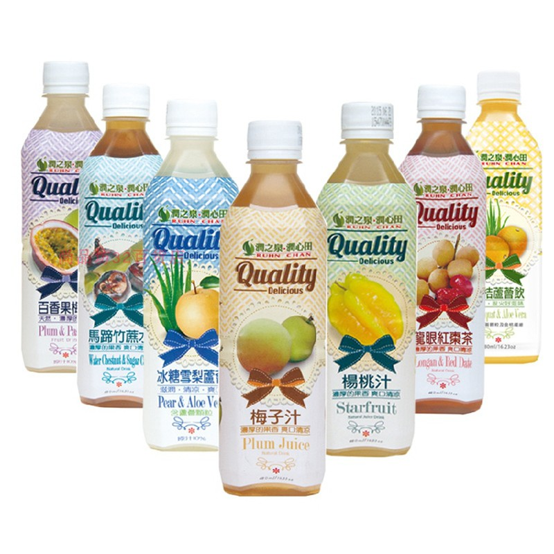 润之泉百香果梅子汁果味480ml