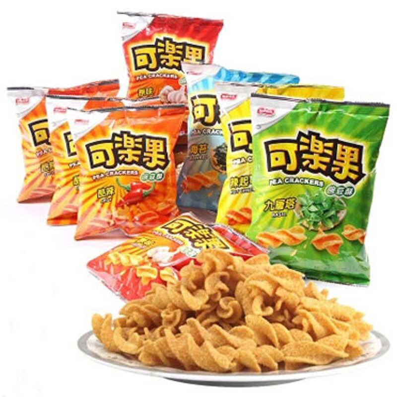 整箱台湾零食可乐果豌豆酥原味酷辣奶油洋葱酪风味下酒菜休闲食品