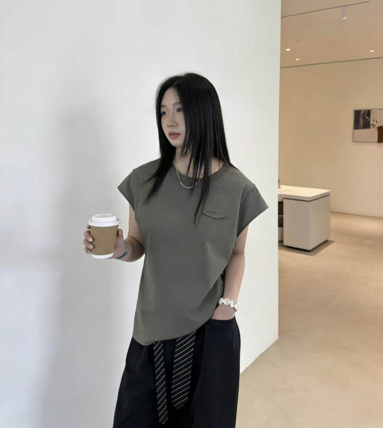 2026春夏新款韩版宽松显瘦圆领短袖T恤女百搭休闲上衣女
