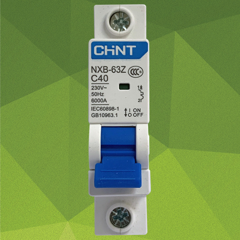 正泰小型断路器nxb-63 1p 40a正泰空气开关 一极 c型 c40正泰空开