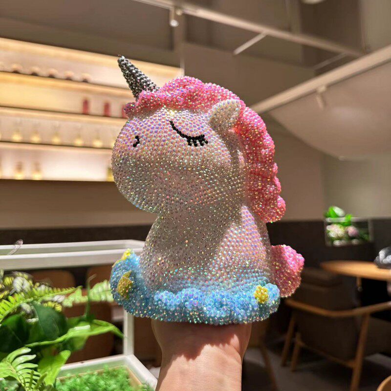 独角兽少女粉色系送礼手工diy