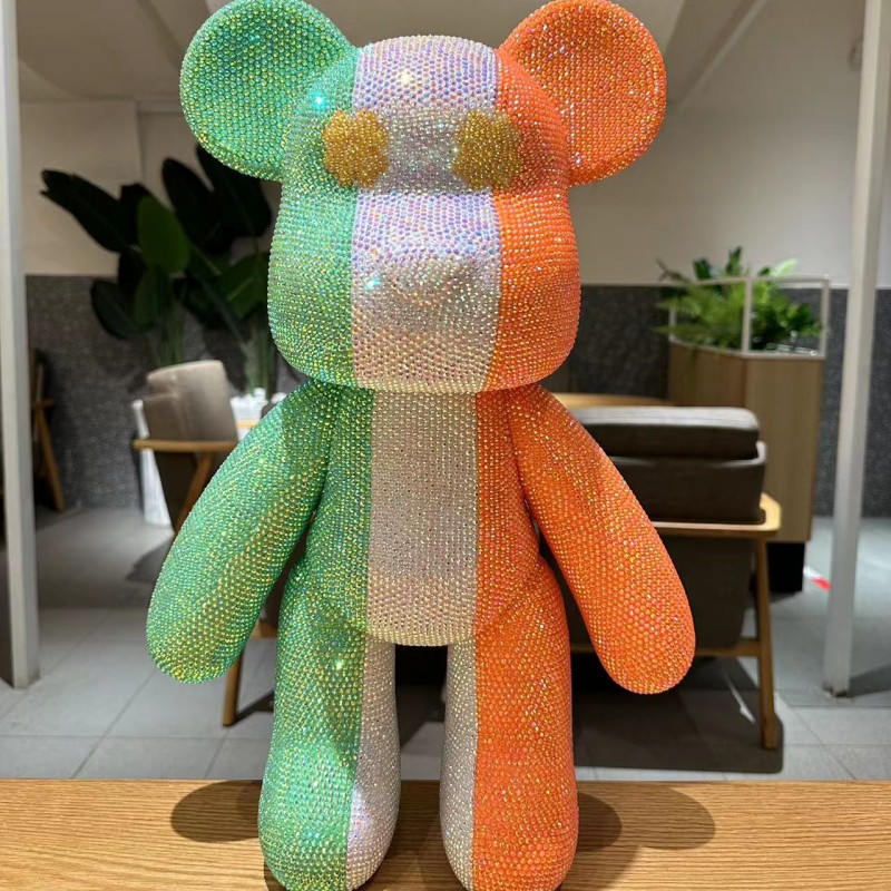 定制球服球队旗帜标志贴钻熊