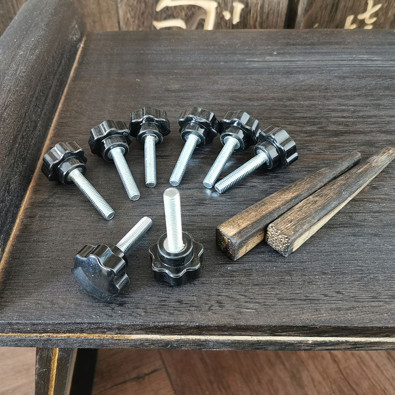 七韵古琴桌凳拆卸古琴桌凳插销螺丝扬州古琴桌手柄梅花螺丝