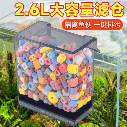 小鱼缸过滤器净水循环三合一水泵滴流盒鱼缸过滤制氧滴流盒