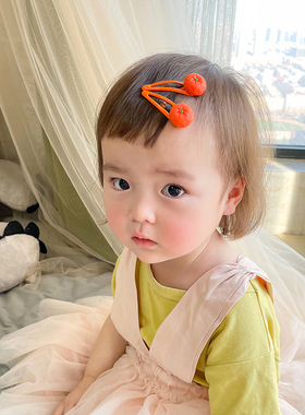 儿童发卡头饰可爱水果蔬菜发夹宝宝边夹女童碎发卡刘海夹滴油BB夹