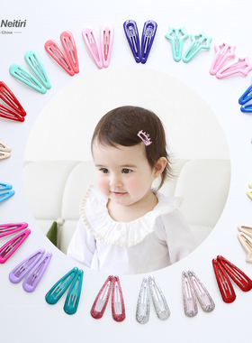 韩国宝宝洋气小发卡彩色滴油BB夹小朋友碎发夹女童侧边夹儿童发饰