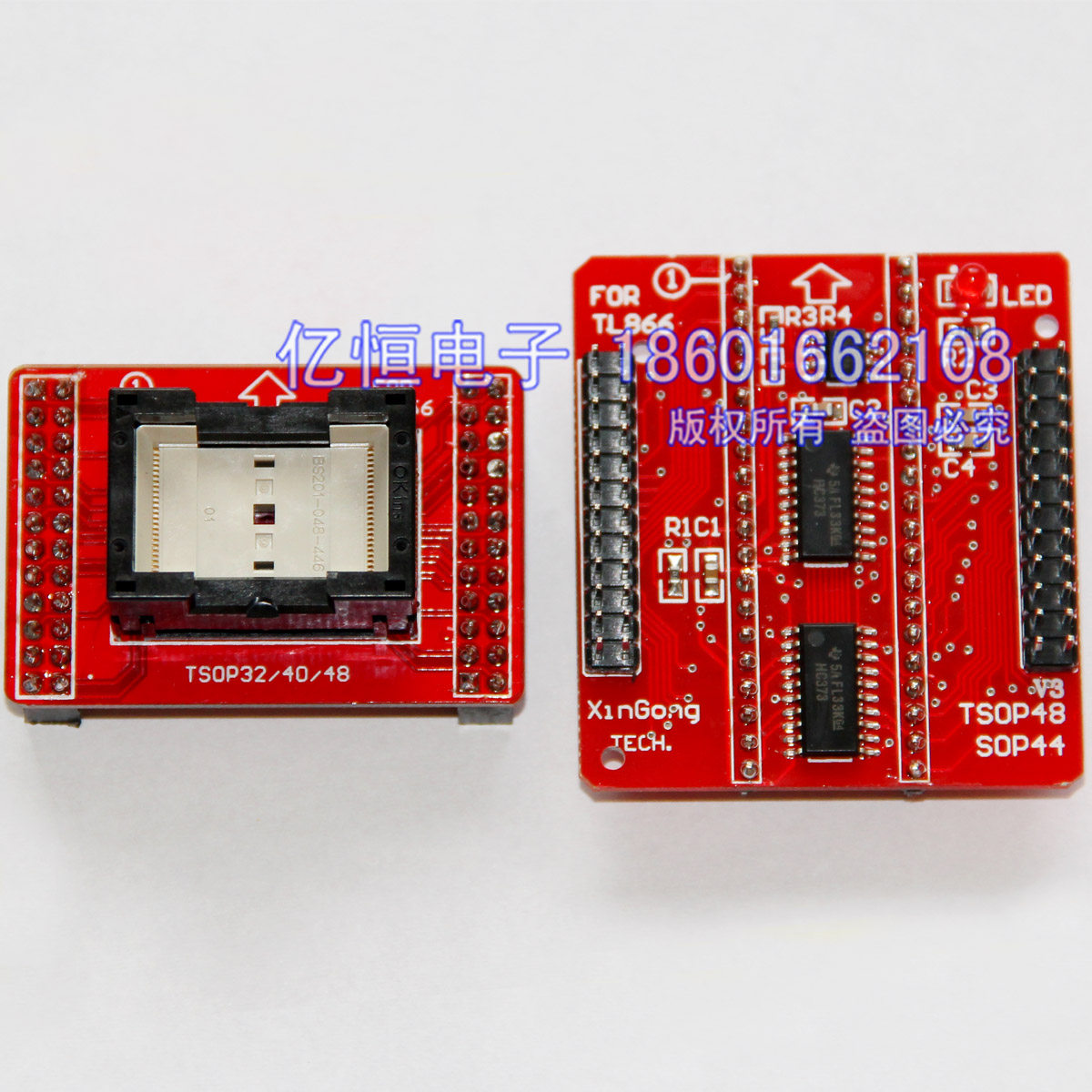 TL866CS TL866II 编程器进口TSOP48转DIP40 转换座 烧录座 适配器