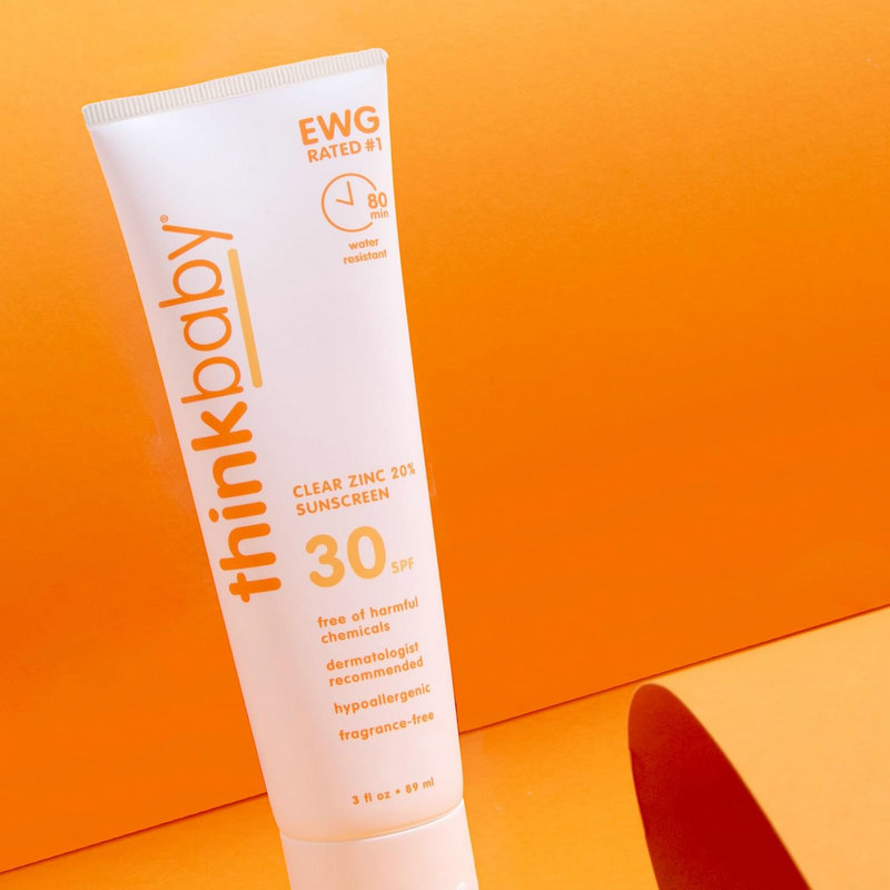 美国Thinkbaby婴幼儿物理防晒霜SPF30宝宝透明锌日常防紫外线89ml 婴童用品 婴童防晒 原图主图