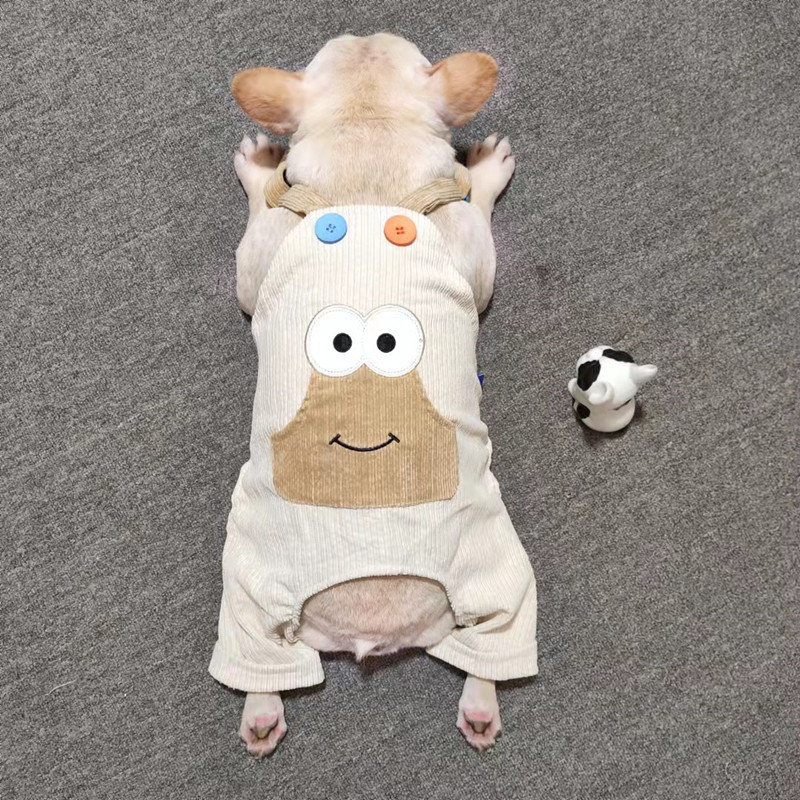 法斗背带裤秋冬款柴犬狗狗小青蛙