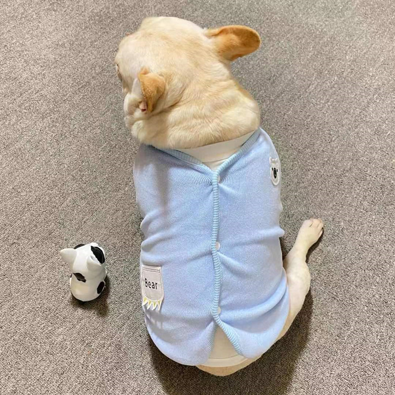 萌狗狗加绒加厚保暖外套马甲