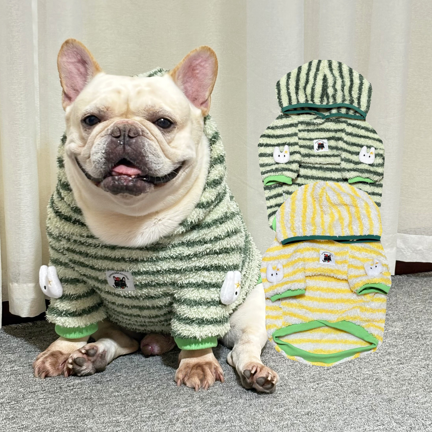 法斗巴巴秋冬加厚卫衣小狗外套