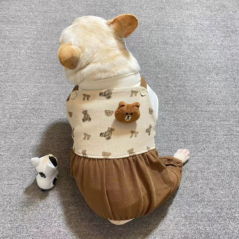 德玛狗狗棉背带裤四脚衣