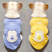 法斗衣服春夏薄款 纯棉卡通宠物狗狗背心中小型犬泰迪比熊巴哥服饰