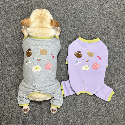 狗狗衣服法斗巴哥犬纯棉四脚衣