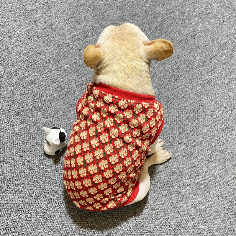 法斗巴哥胖狗加绒加厚背心马甲