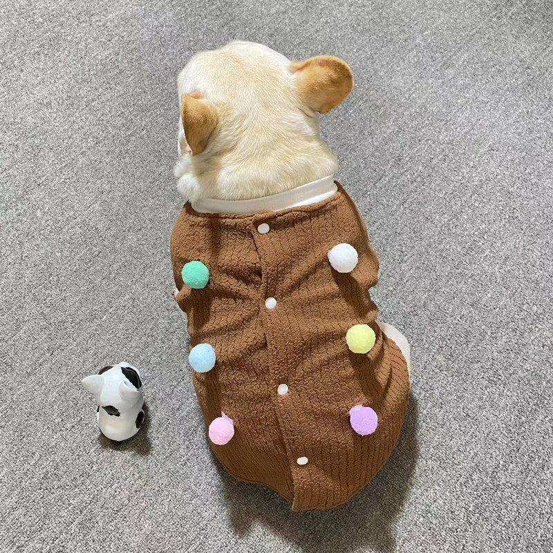 萌狗狗加绒加厚马甲背心外套