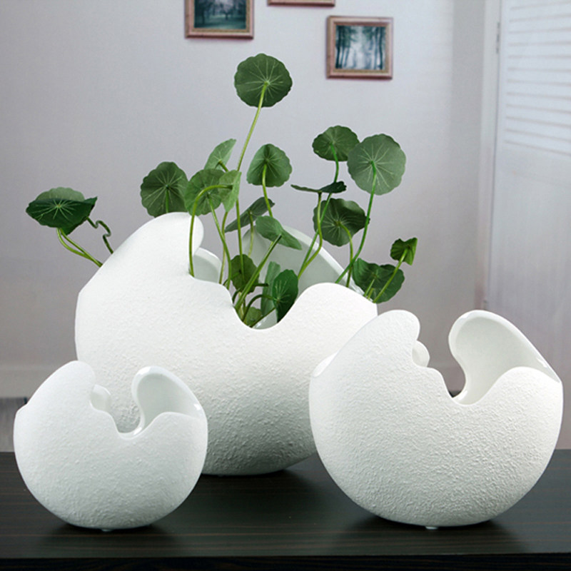 现代简约陶瓷艺术花瓶时尚清新家居创意花瓶摆件茶几餐桌装饰品