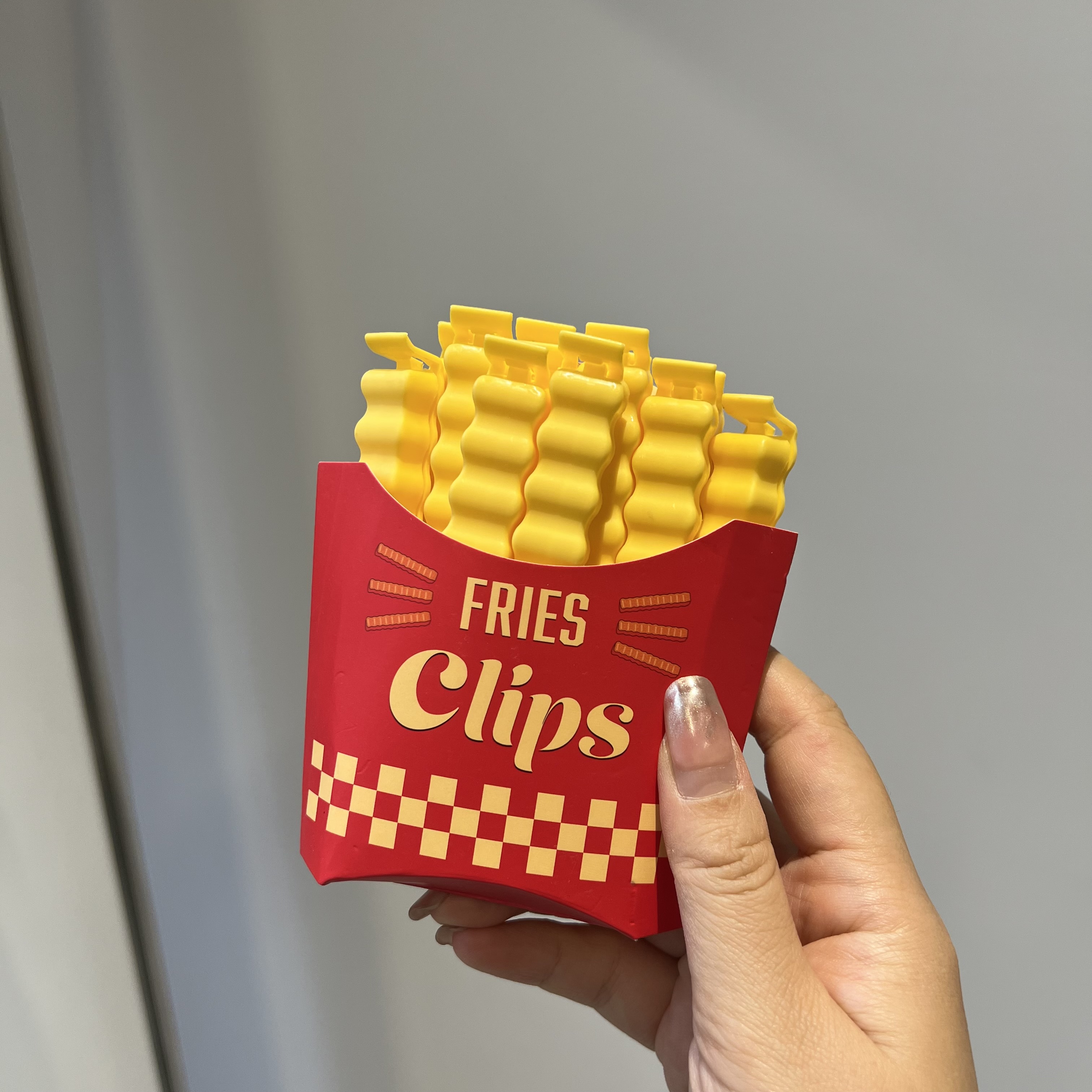 创意可爱薯条封口夹食品袋夹子