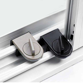 日本窗户锁扣纱窗平移门窗锁推拉门儿童防护固定安全锁防盗限位器