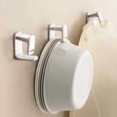 脸盆挂钩卫生间浴室免打孔壁挂可调节浴盆洗脸盆置物架收纳挂架子