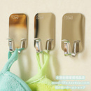 一包装 日本创意强力粘胶不锈钢挂钩 门后门背免钉无痕饰品粘钩