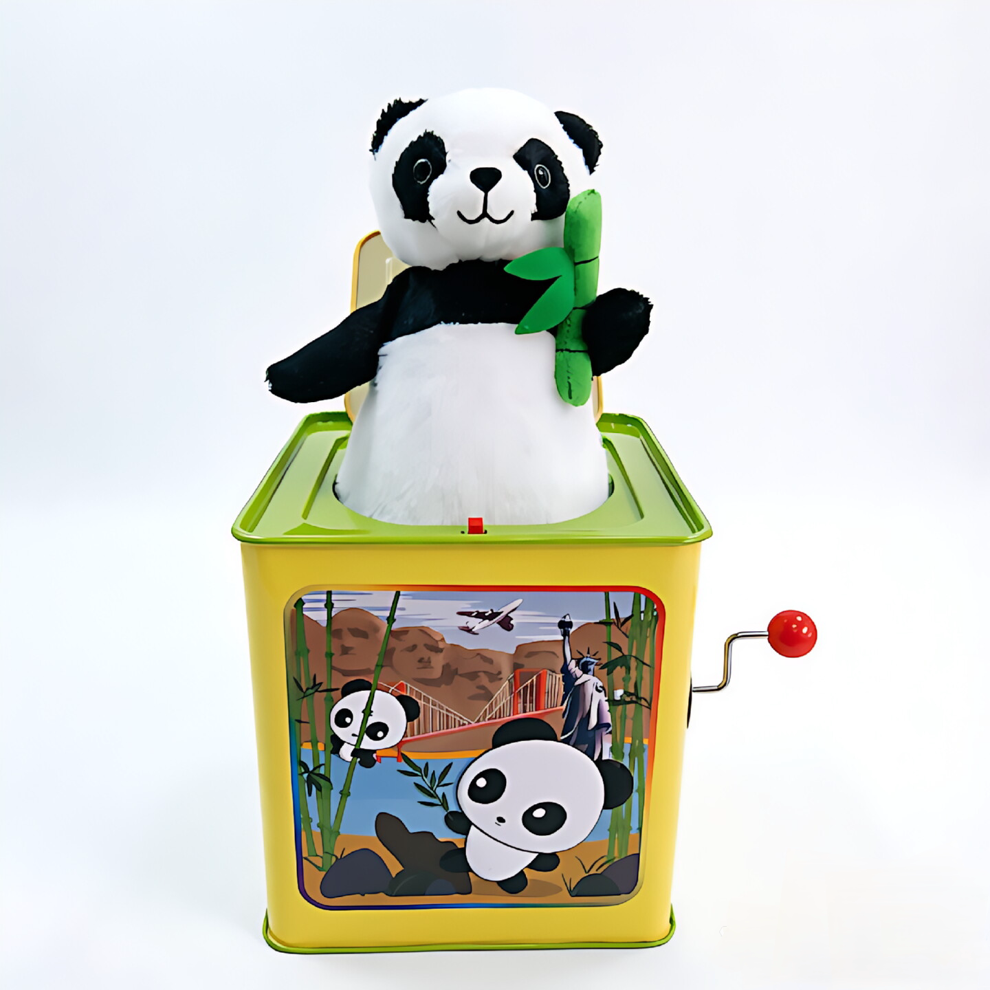 欧美经典手摇音乐盒jack in the box 熊猫新款