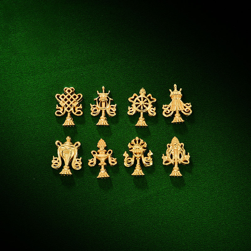 八吉祥供曼扎盘纯银迷你