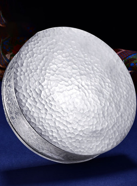 八吉祥曼达盘S999纯银纯手工