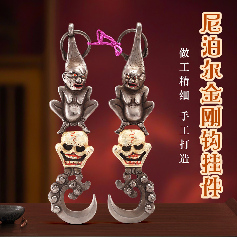 大木门把手复古仿古实心铁