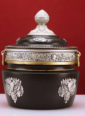 收纳罐直筒罐家用摆件