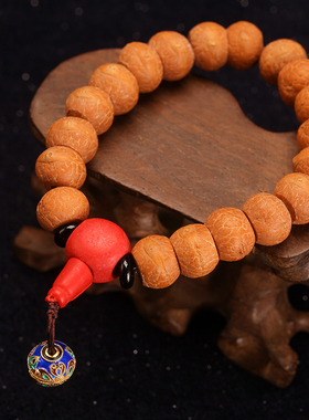 尼泊尔黄皮凤眼菩提子手项链男女原籽盘珠串真菩学生密文玩红玛瑙