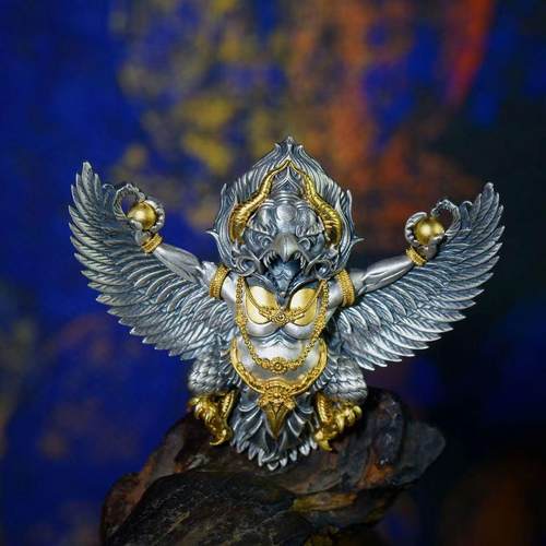 项链藏传古珠饰品大鹏金翅鸟藏式