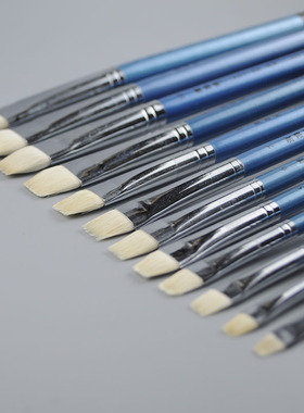 水彩笔 水粉笔 羊毛平头画笔 榭得堂838羊毛水粉颜料笔单支