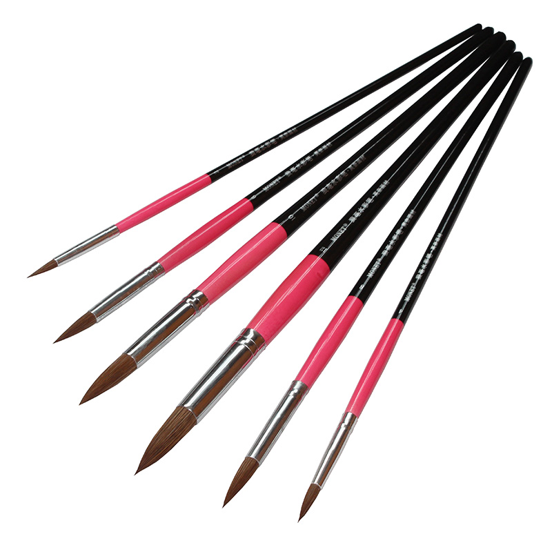 莫奈MONET1658长杆狼毫水彩画笔 套装狼毛丙烯画笔尖头勾线笔包邮