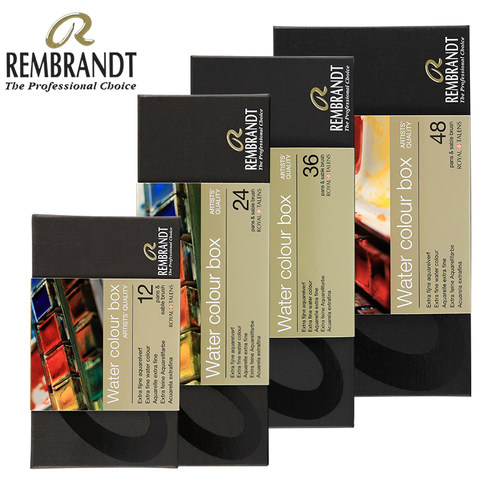 荷兰水彩颜料REMBRANDT伦勃朗固体水彩颜料48色24色36色大师级