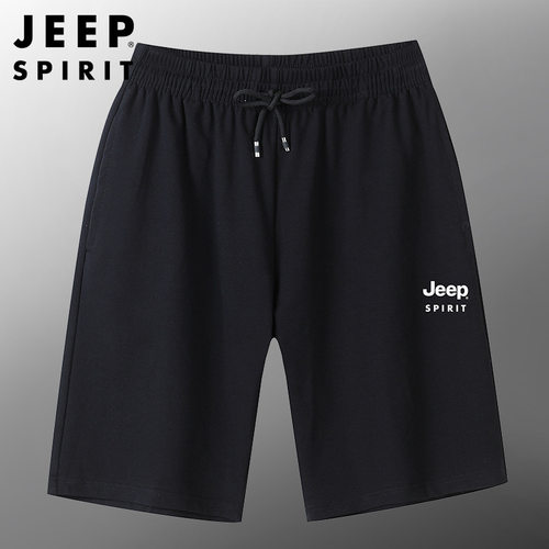 JEEPSPIRIT夏季男款宽松五分裤
