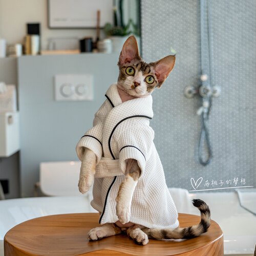 GINGERAIN宠物浴袍洗澡猫咪