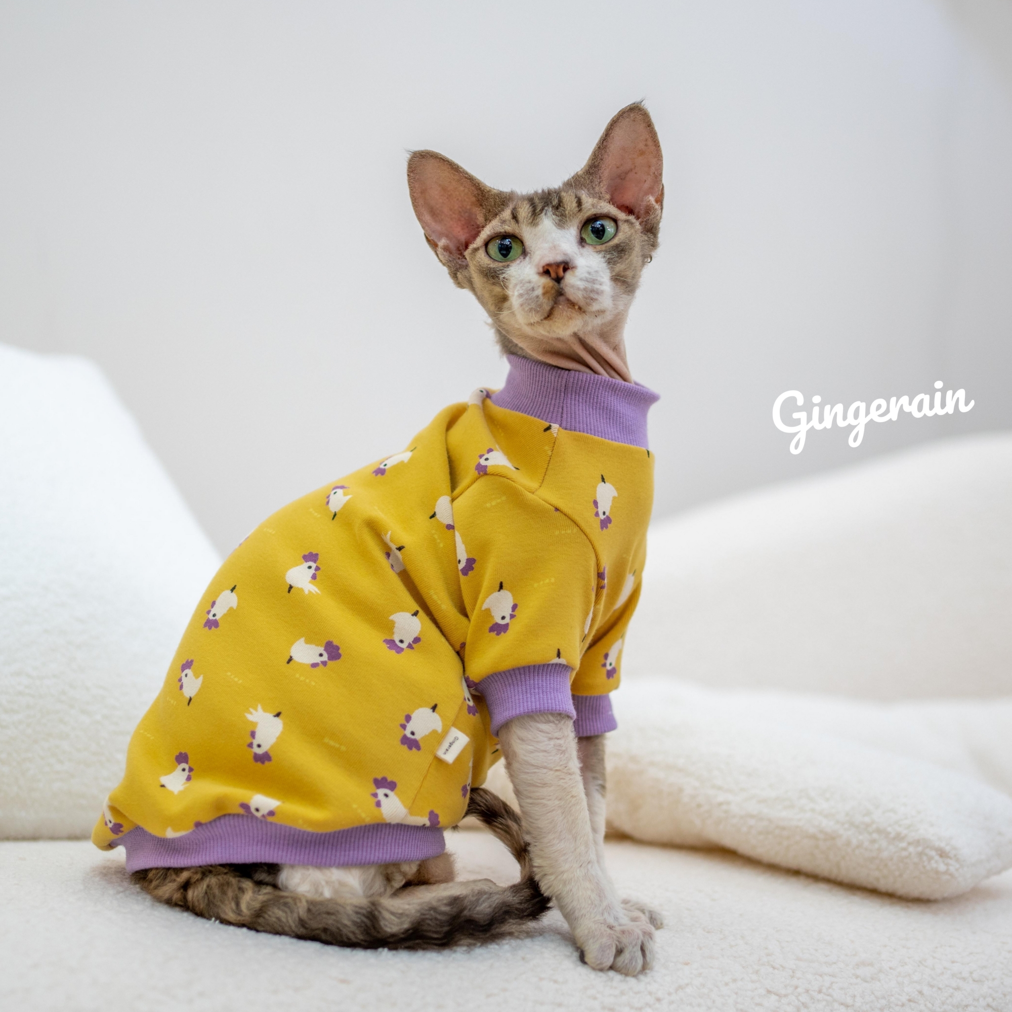 GINGERAIN纯棉猫咪家居服