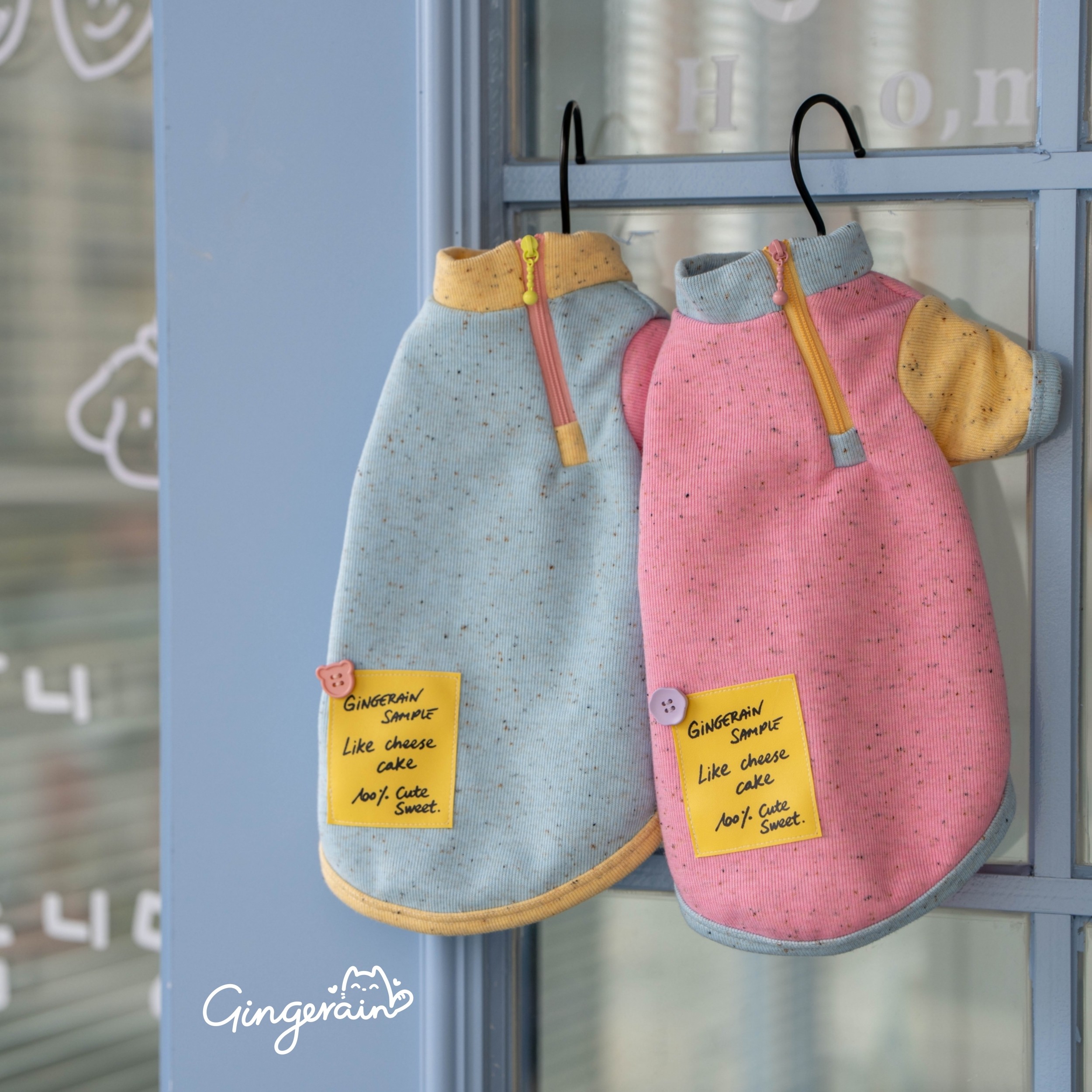 GINGERAIN  芝士蛋糕撞色卫衣德文猫衣服无毛猫保暖外套带拉链,宠物/宠物食品及用品,猫宠物服装/雨衣（新）,淘宝优惠券,粉丝福利购,淘宝优惠卷