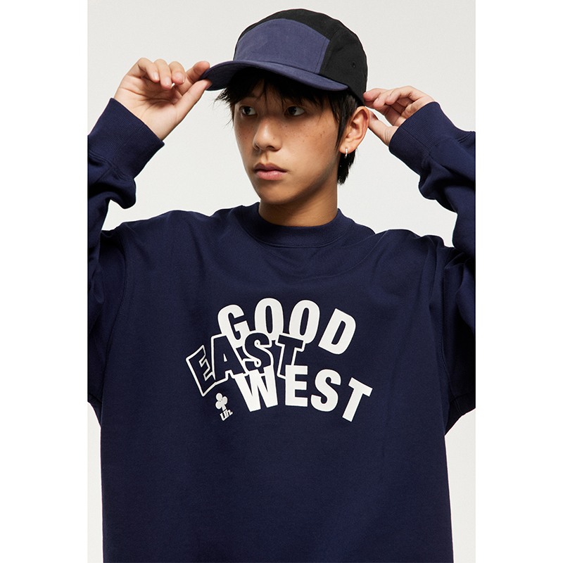 UHUZZ好东西字母圆领卫衣